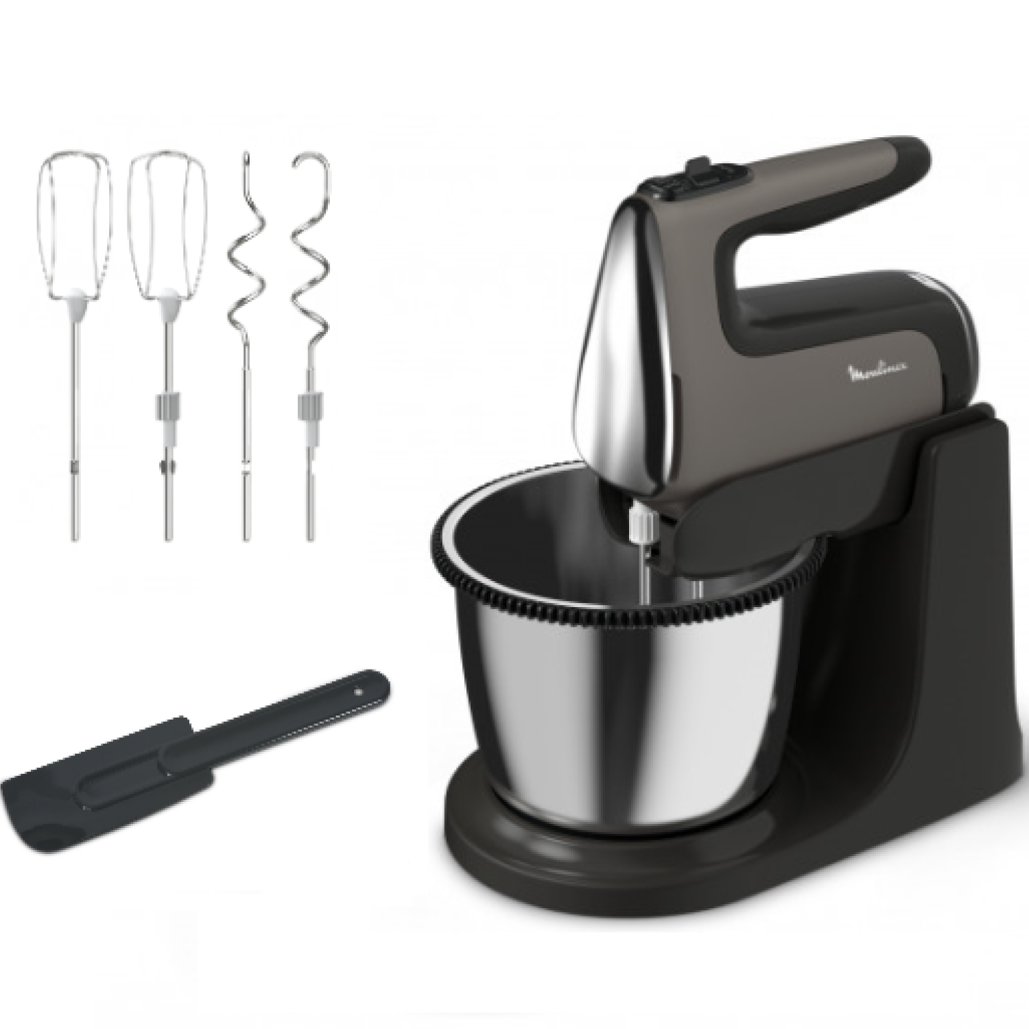 5069137 Миксер Moulinex Powermix Silence HM654E10 серый STDN-0017604