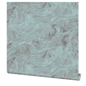 ELYSIUM Тиамат - Флизелиновые обои с абстрактным узором в зелёных тонах 89402944