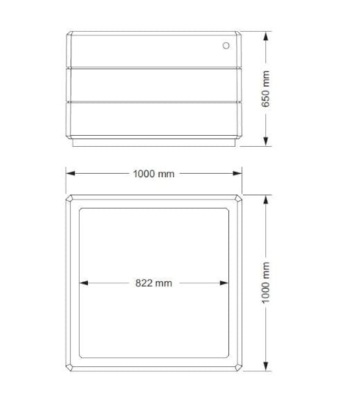 Бетонная квадратная плантатор ENCHO ENCHEV - ETE 224 ARCH-00117386
