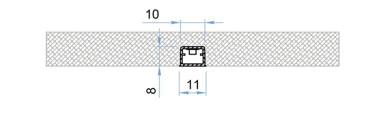 Утопленный светодиодный профиль Metalarredo DELTA ARCH-00102781 - Вид №2