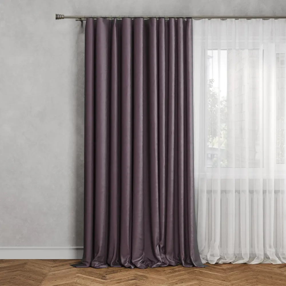 INSPIRE Штора Dubbo Bohemia фиолетовая 200x280 см со скрытыми петлями 84757011