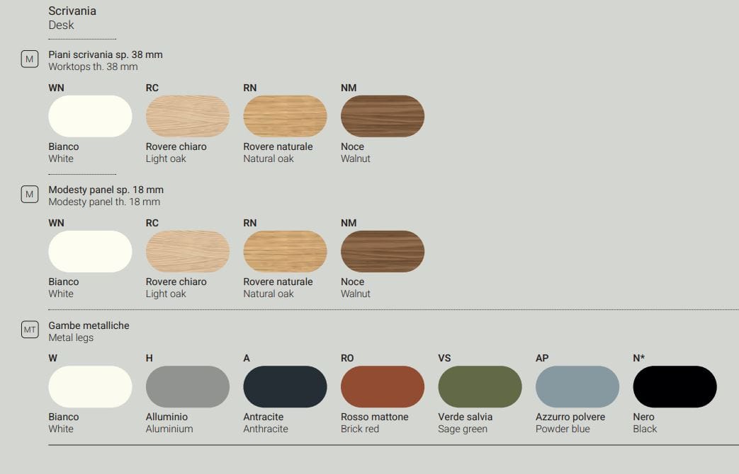Секционный стол из меламина и листового металла DVO Enna ARCH-00091253 - Вид №6