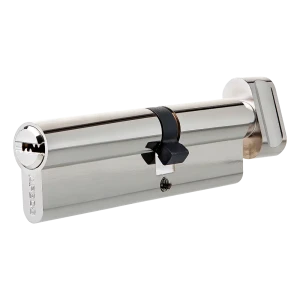 Цилиндр Apecs SM-85(35C/50)-C-NI, 35x50 мм, ключ/вертушка, цвет никель