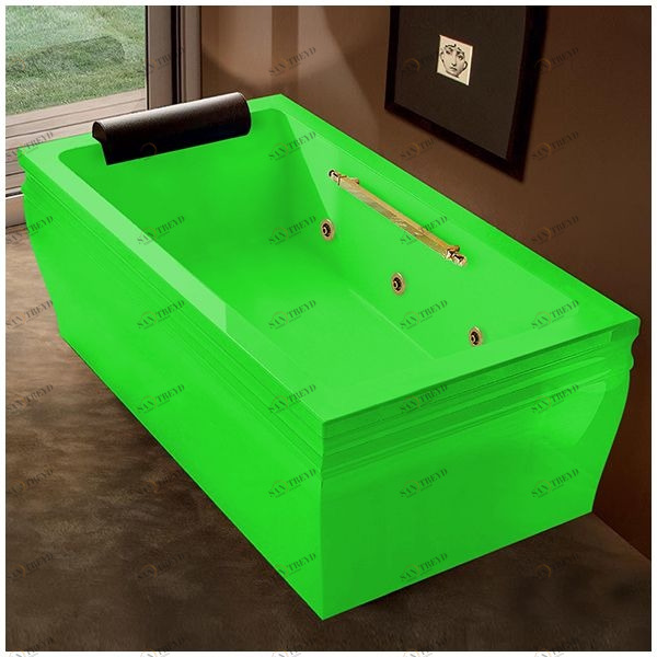 Ванна с гидромассажем зелёная с золотом Gruppo Treesse Blanque 1810 V161B-SX-ZEZ STXV161BSXZEZ