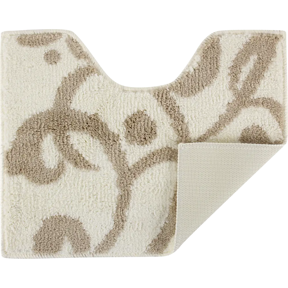 Коврик для туалета Mr Penguin Узоры, 40х50 см, микрофибра, цвет бежевый STLM-2135939 - Вид №2