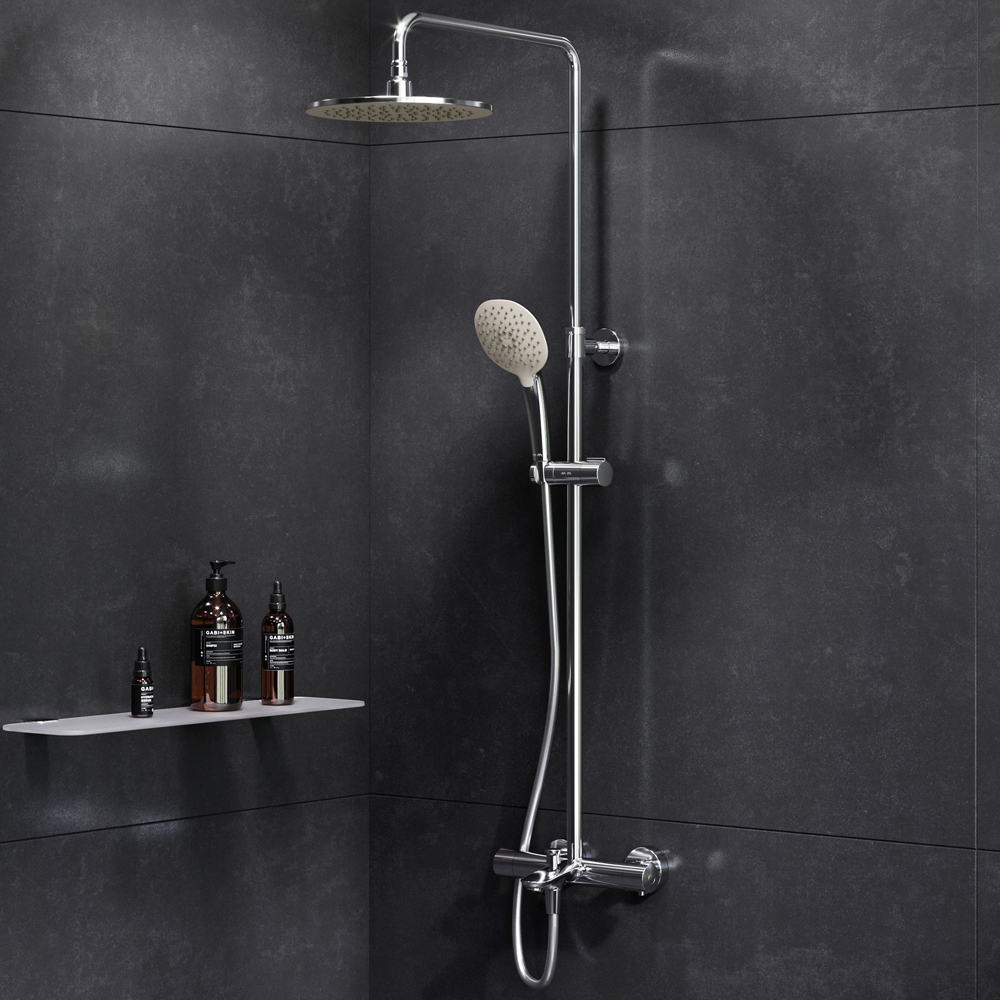 F0770A510 Spirit V2.0 душ.система набор: смеситель д/ванны/душа с термостатом верхн. душ d 250 мм AM.PM Spirit 2.0 