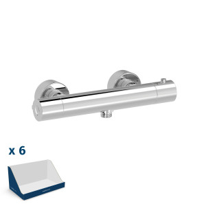 ОСНОВАНИЕ ПЛЮС настенный термостатический смеситель для душа-21616401BX TRES