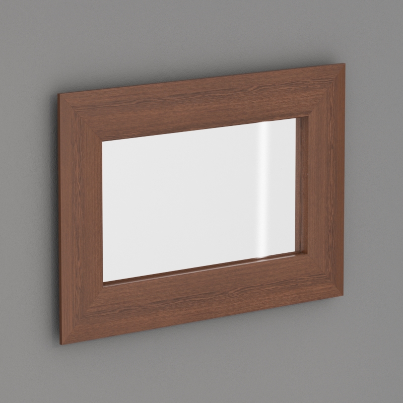 918147 Зеркало 80x120 - 120x80 в раме из дерева 120 см Kerasan Bentley Италия 