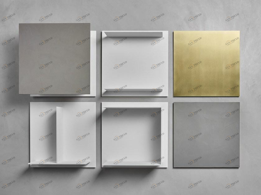 MDF Italia Модульный подвесной настенный книжный шкаф из fenix-ntm® sun-id-1434442