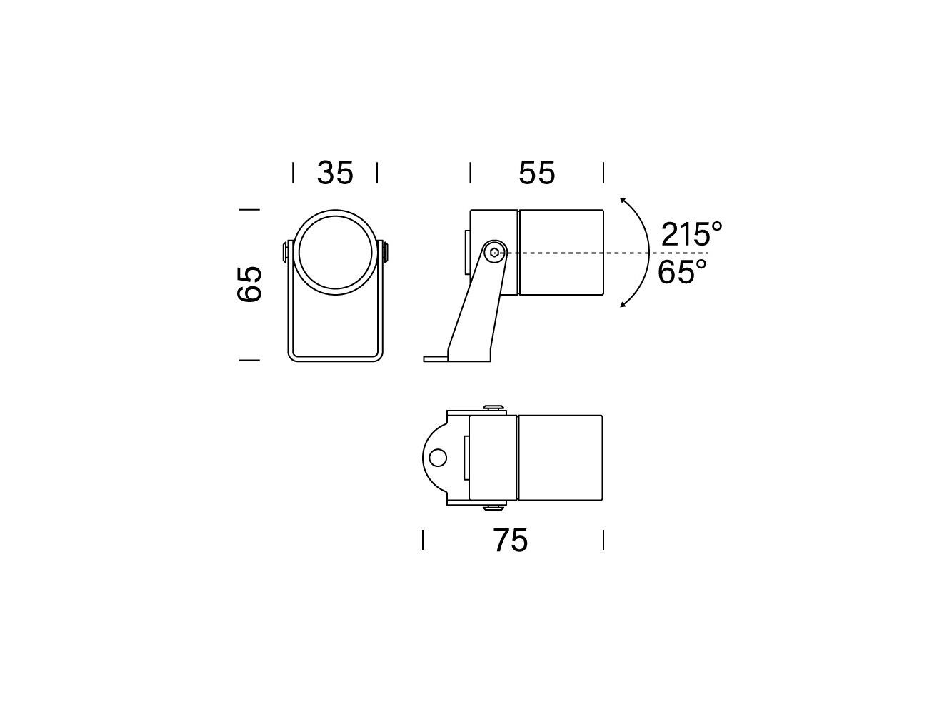 Нержавеющая сталь регулируемый светодиодный наружный прожектор Platek Raygun ARCH-00089336 - Вид №4