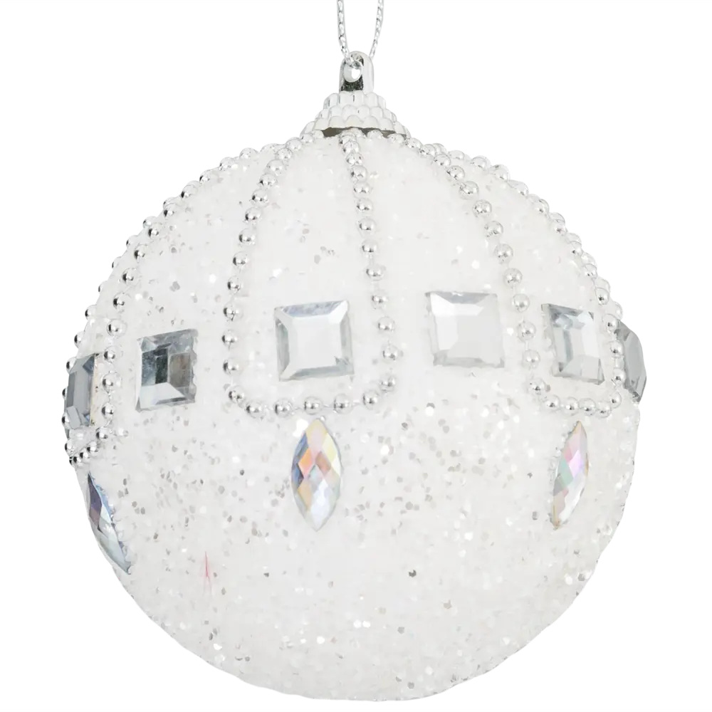 Елочный шар KREAFORTA с блестками, 8 см 89420664 STLM-1585043 - Вид №1