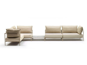 Угловой модульный садовый диван из акриловой ткани