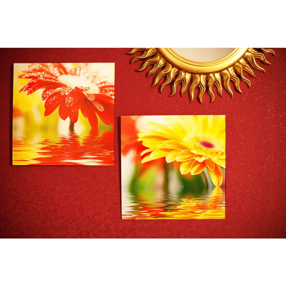 Картина на стекле 30x30 см Red flower 27737524 15247823 STLM-2133092 Santreyd  - Вид №4
