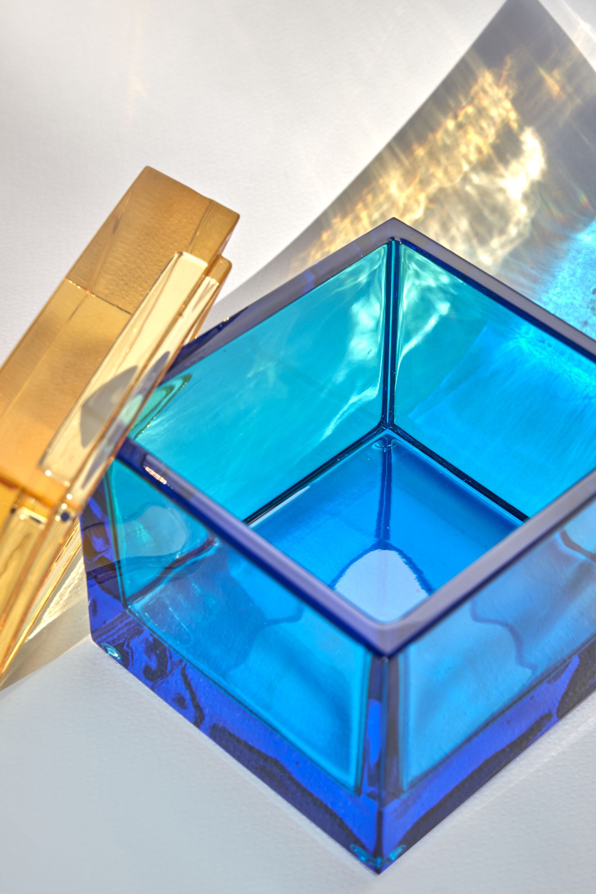 Двухцветный контейнер из дутого стекла Studio Bojola PALMI ARCH-00058347 - Вид №4