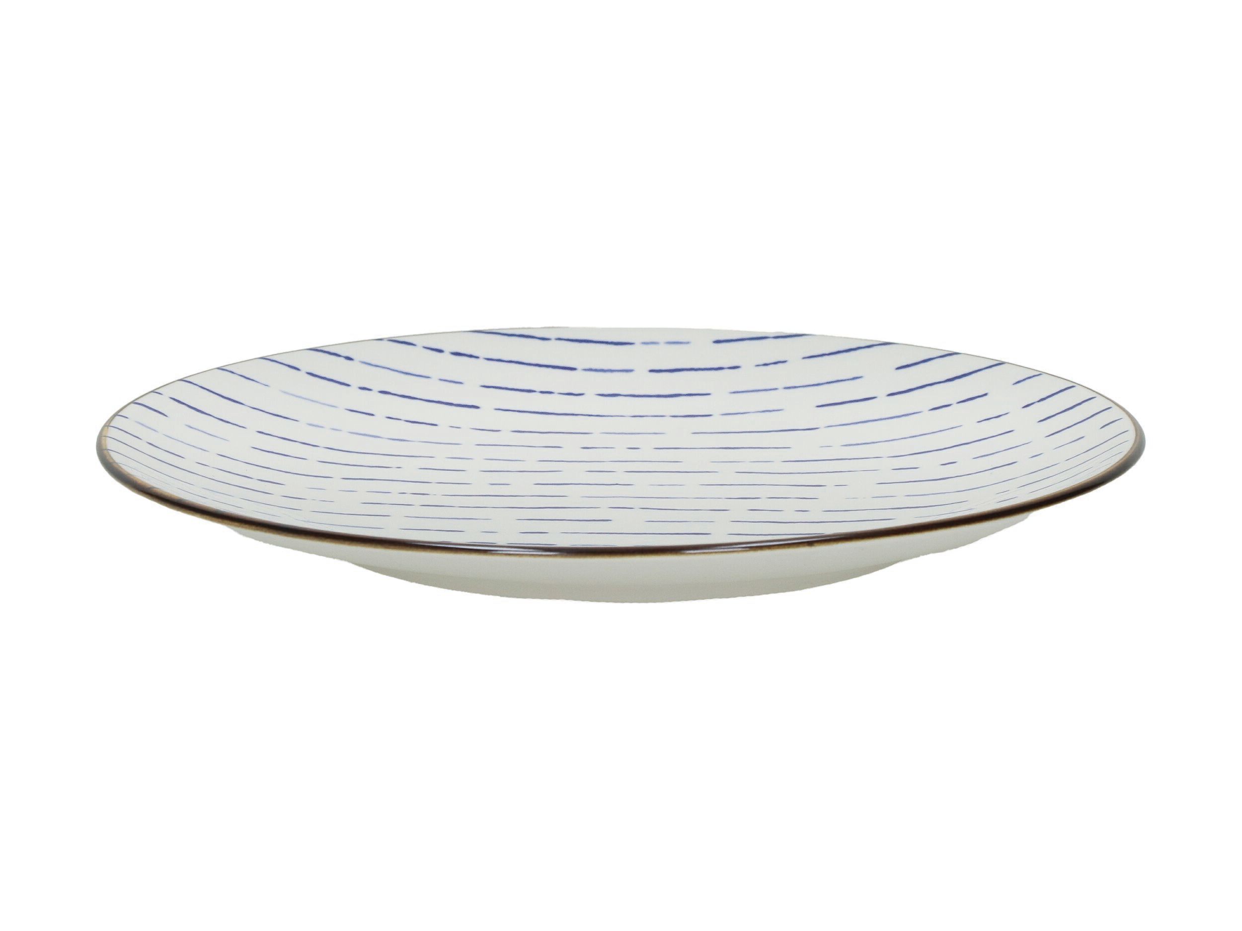 Круглая фарфоровая десертная тарелка POMAX Anafi ARCH-00022957