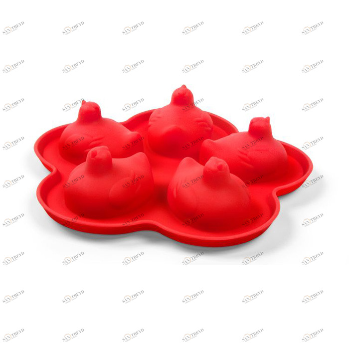 Форма для льда силиконовая красная Hatched FRED&FRIENDS ДИЗАЙНЕРСКИЕ 00-3871442 Красный 