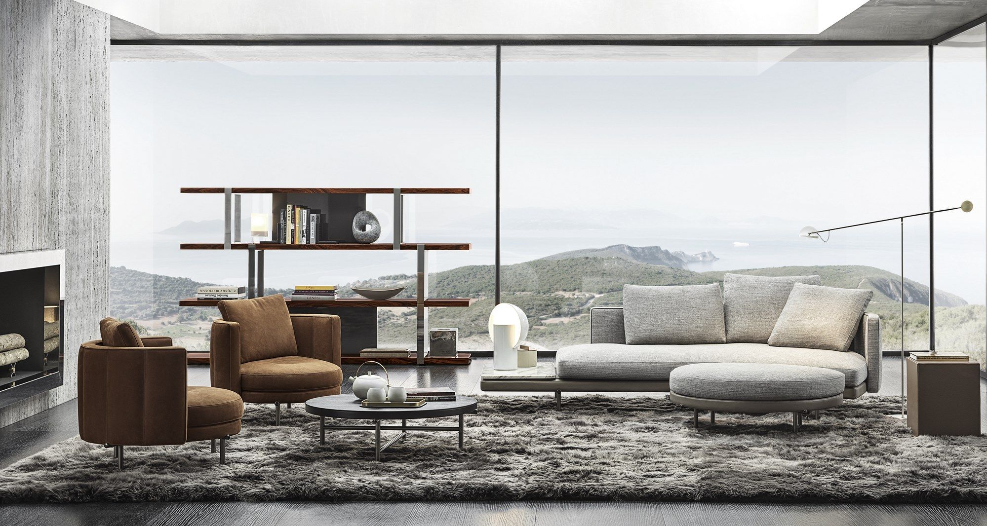 Кресло с подлокотниками Minotti Torii ARCH-00107840 - Вид №6