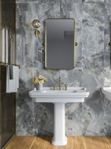 Пол / керамогранит с мраморным эффектом