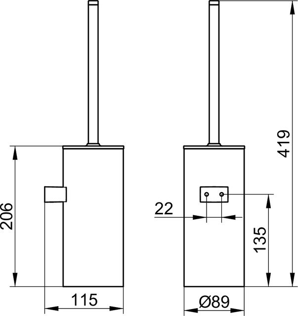 12769010101 Головка туалетного ёршика KEUCO Collection Moll - Вид №3