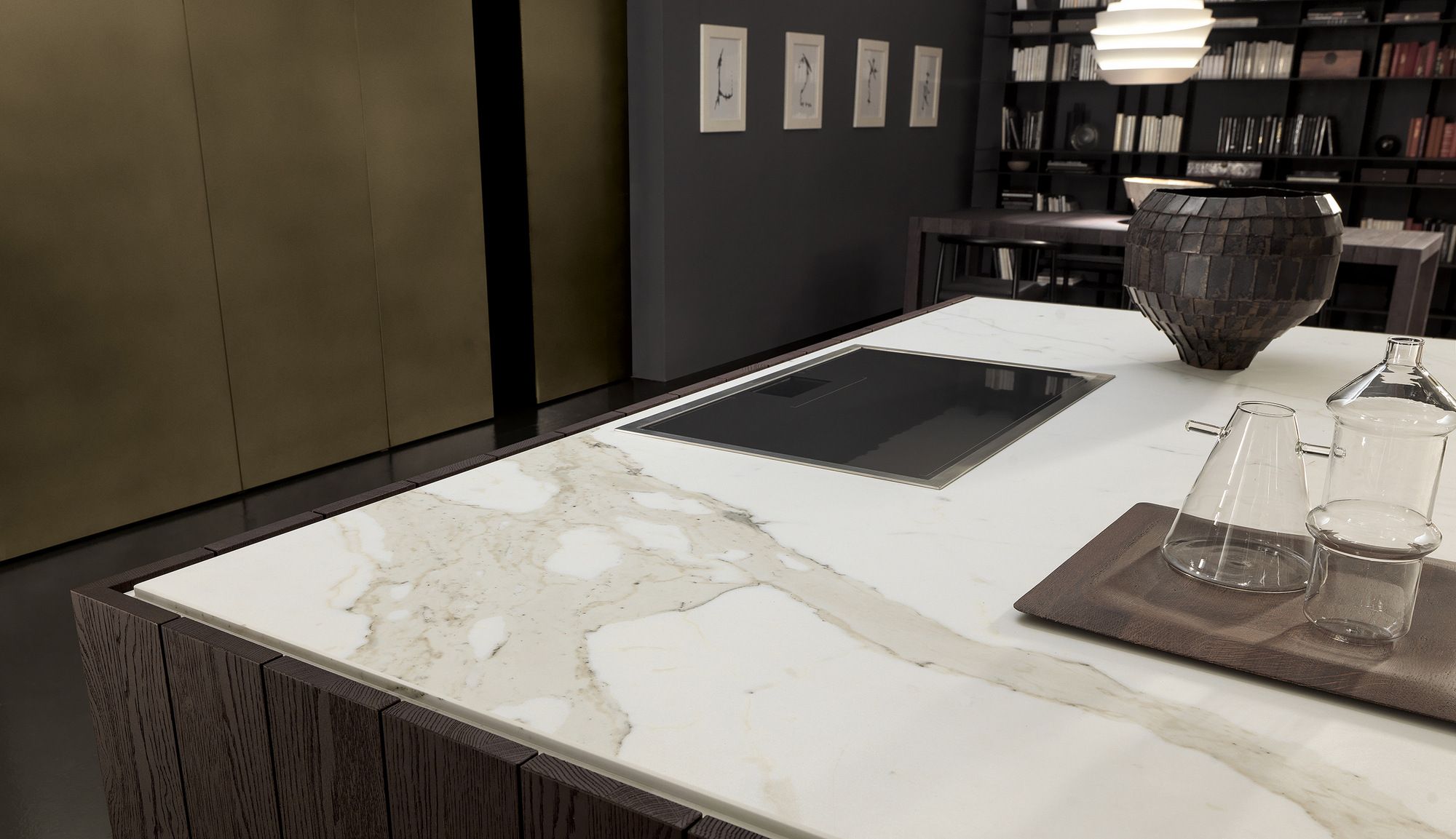 Дубовая кухня со встроенными ручками MODULNOVA Float ARCH-00008040 - Вид №2