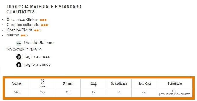 KAPRIOL Диск по керамике и мрамору Power tools - dischi per macchine portatili sun-id-1378003 - Вид №1