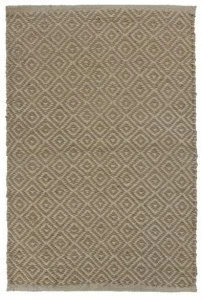 Gancedo Прямоугольный коврик из джута с геометрическими мотивами Naturales