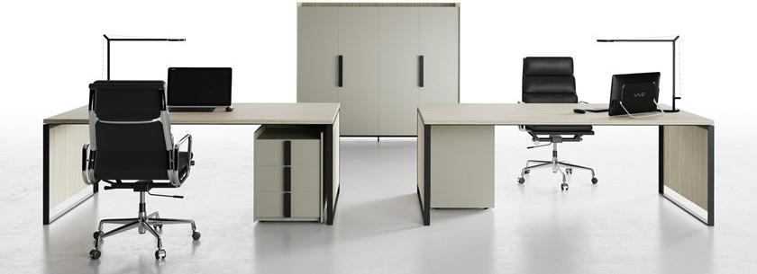 CUF Milano Письменный стол из ламината с комодом Magenta Ma 02 + ma cr - Вид №1