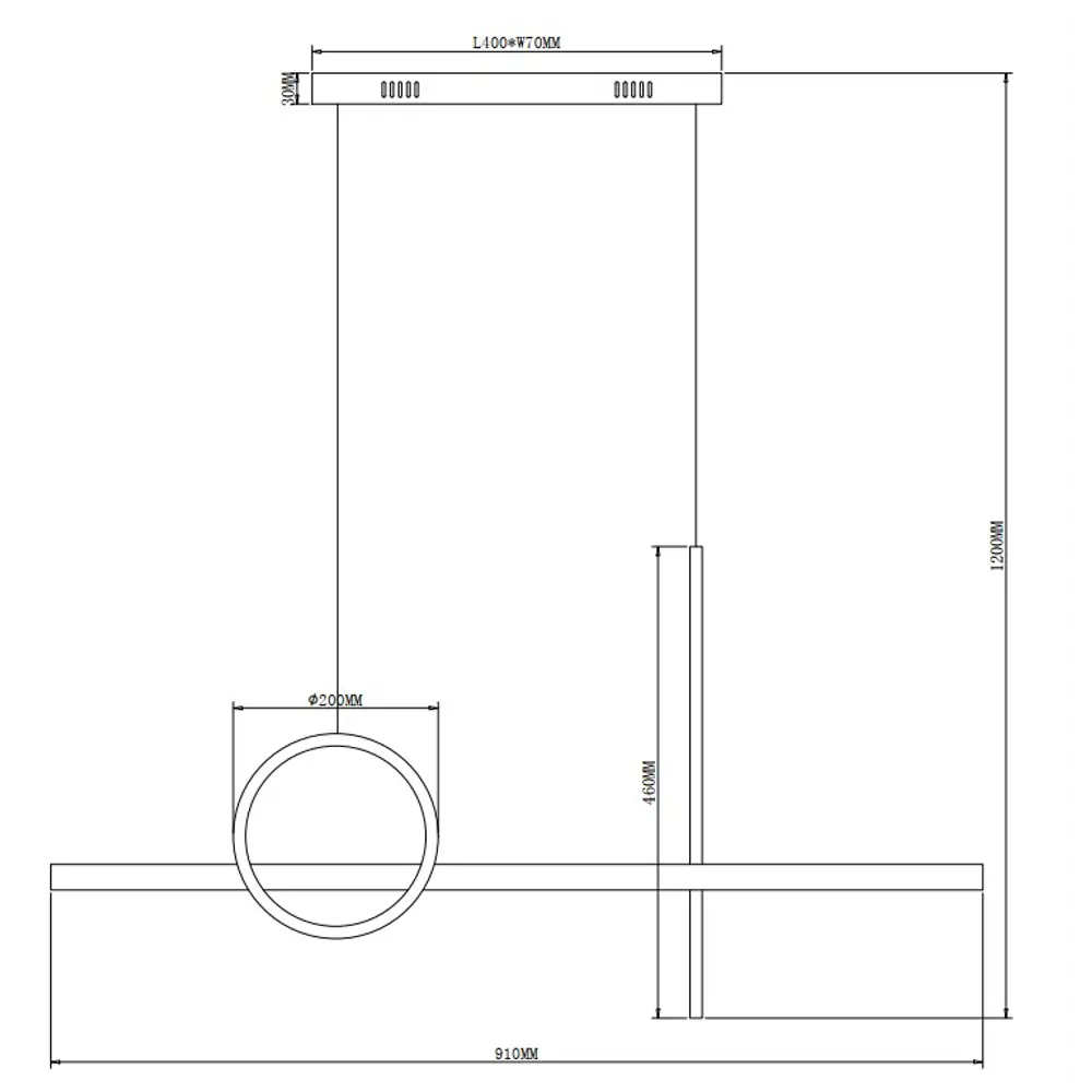 Подвесной светильник светодиодный Acrobatic FR6101PL-L80B цвет черный Freya STLM-2141673 - Вид №9