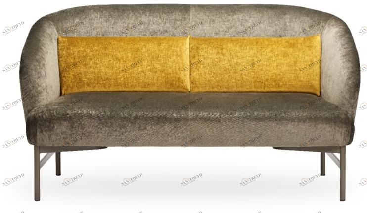 ROSSIN Диван из акриловой ткани Kamal metal sun-id-1496559
