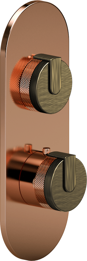 E-8026-R1VBBE0-L1VBB-RG-T Планка M-Series с 2 ручками - Внешняя часть GRAFF MOD+