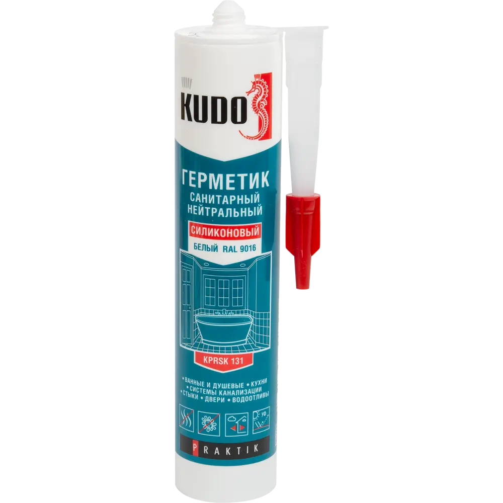 Силиконовый герметик KUDO Neutral для сантехники и влажных помещений 84579988 STLM-0052287
