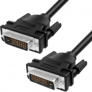 GCR-DM2DMC-3.0m кабель dvi-d 3.0m, черный, od 8.5mm, 28/28 awg, dvi/dvi, 25m/25m, , двойной экран Greenconnect