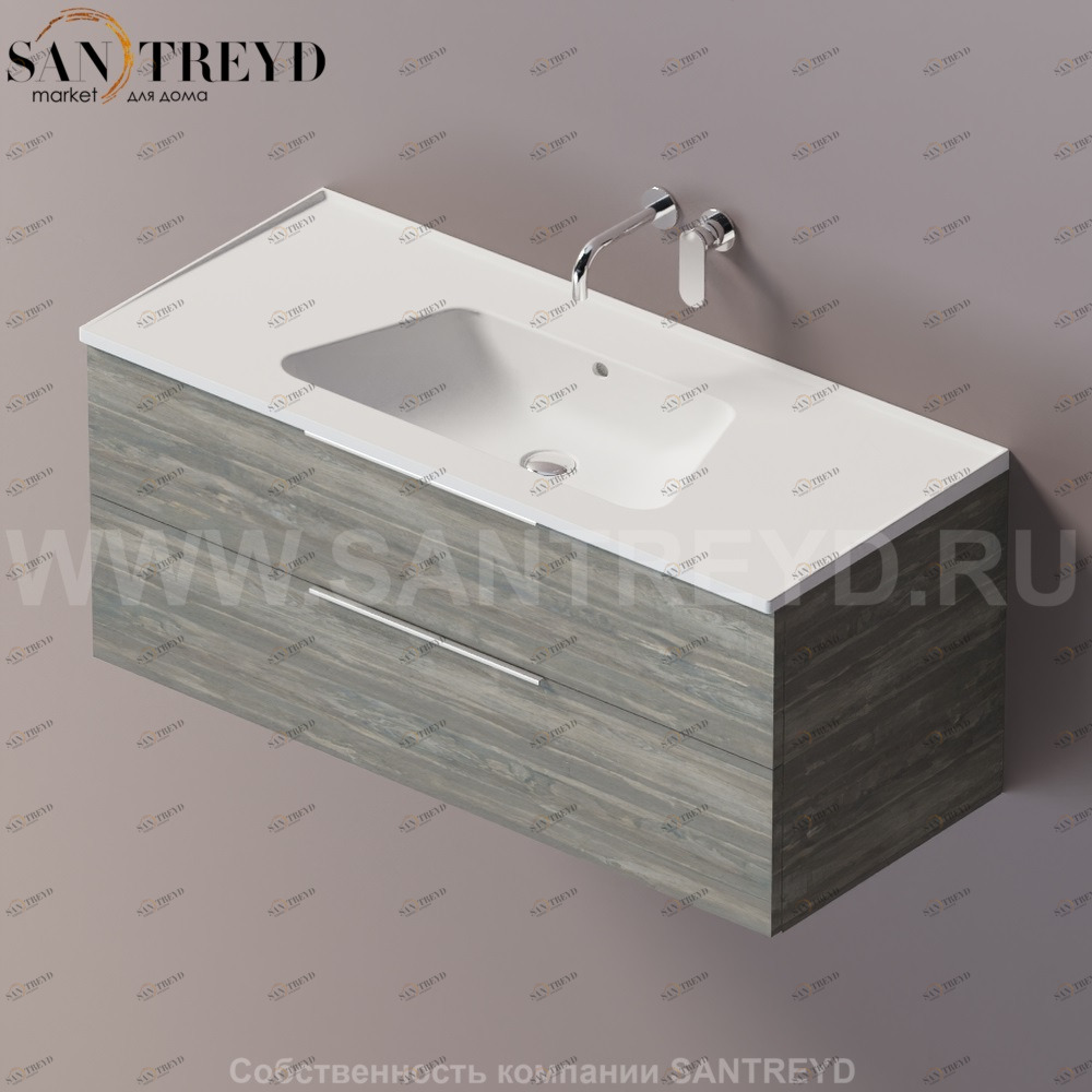 Flaminia BLOOM Тумба под раковину 120 см с 2 ящиками BBX949.WE Ceramica Flaminia