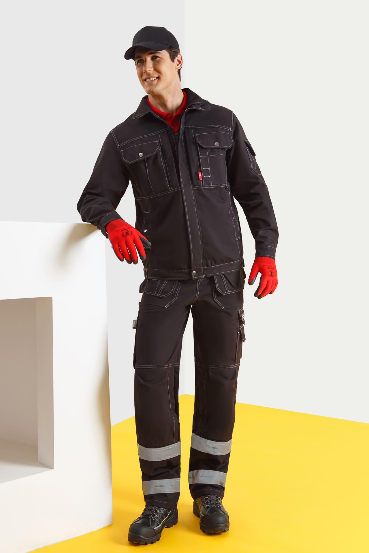 62596 Куртка  черная Union Space  Летняя спецодежда  размер 60-62/182-188  - Вид №4