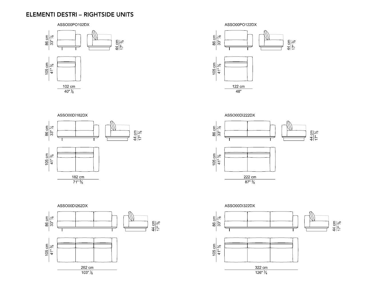Модульный кожаный диван с отсеком для хранения i 4 Mariani ASSO ARCH-00004932 - Вид №3