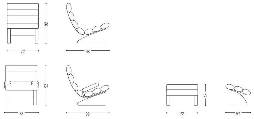 COR Мягкое кресло с подставкой для ног sun-id-1374610 - Вид №4