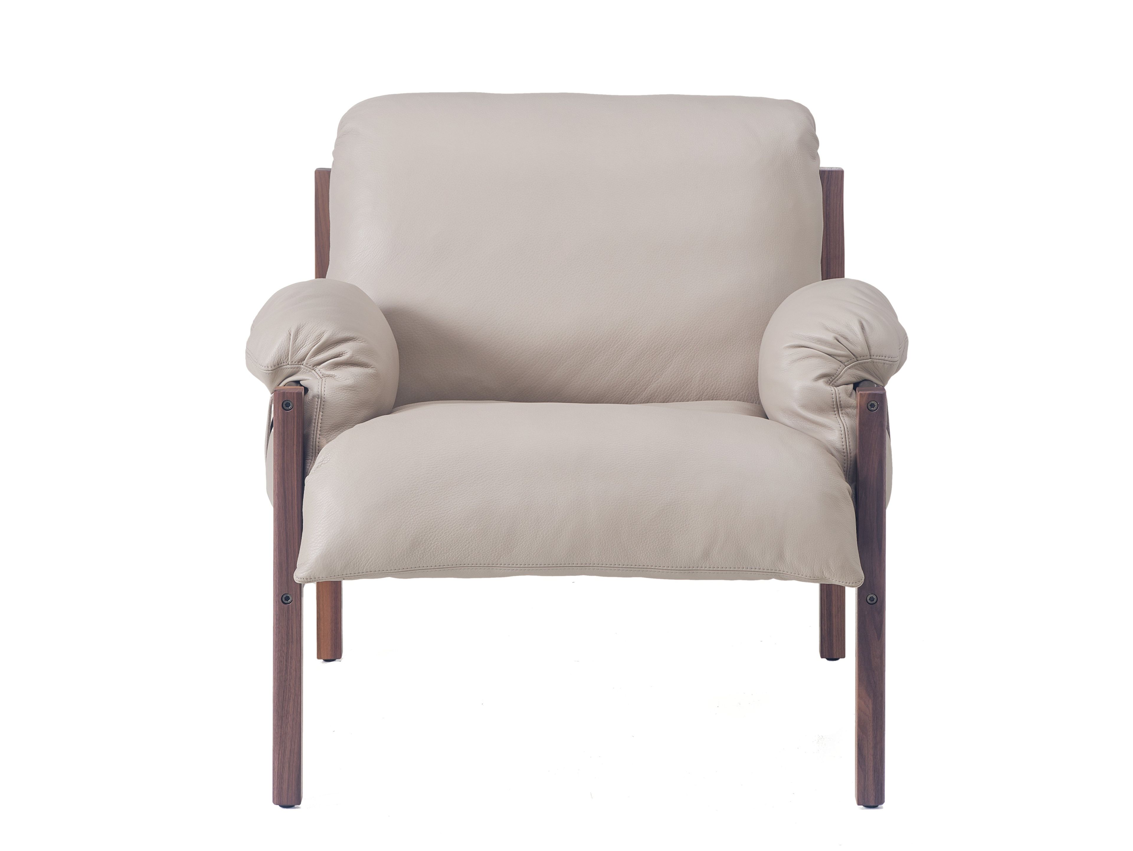 Кожаное клубное кресло с подлокотниками BassamFellows Слинг ARCH-00103401 - Вид №15