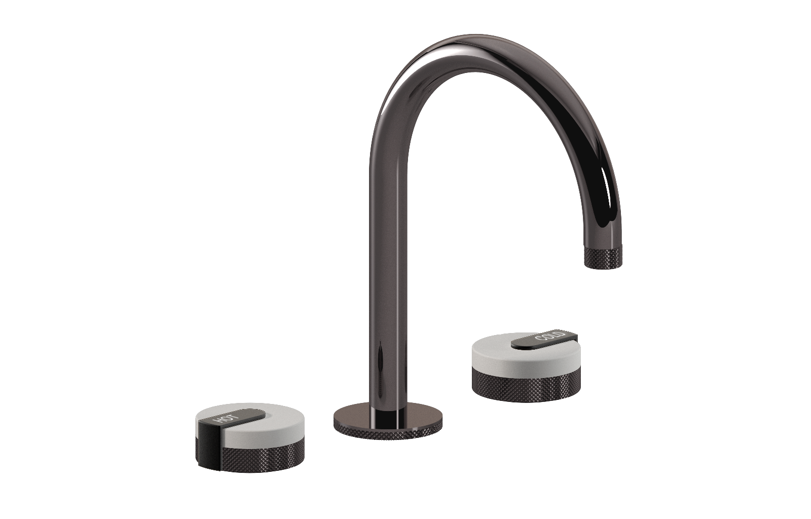 E-11512-R1WT-L1MBK-OX Смеситель для умывальника на 3 отвертия GRAFF MOD+