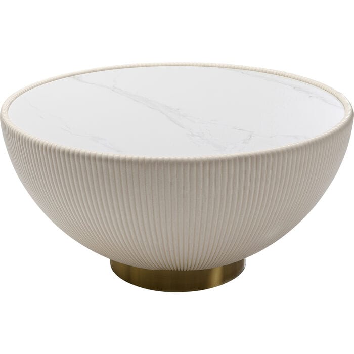 Круглый журнальный столик из композитного материала KARE Design ENDLESS VEGAS ARCH-00085192 - Вид №1