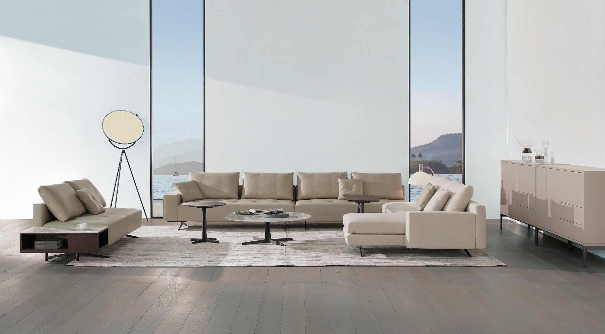 Тканевый диван с полуостровом CAMERICH Wake ARCH-00018751 - Вид №1