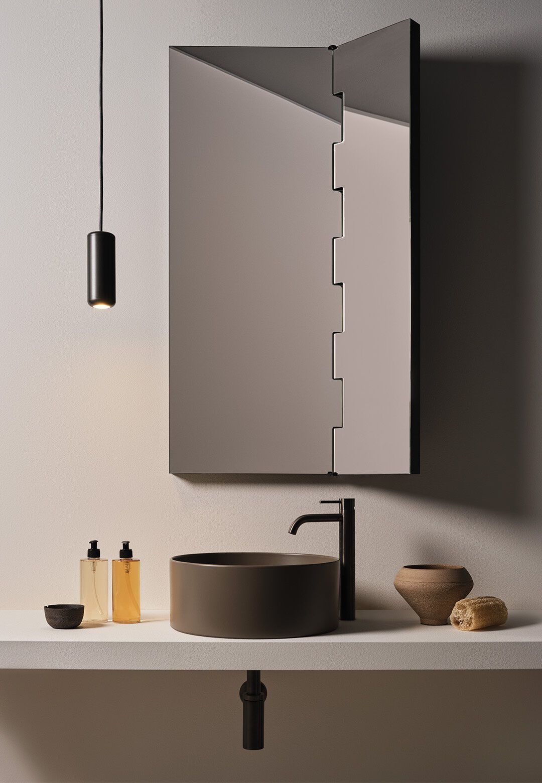 Керамическая столешница круглый умывальник Ceramica Cielo Тео ARCH-00139064 - Вид №2