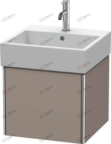 XS409204343 XSquare Тумбочка подвесная Базальт матовый, декор Duravit