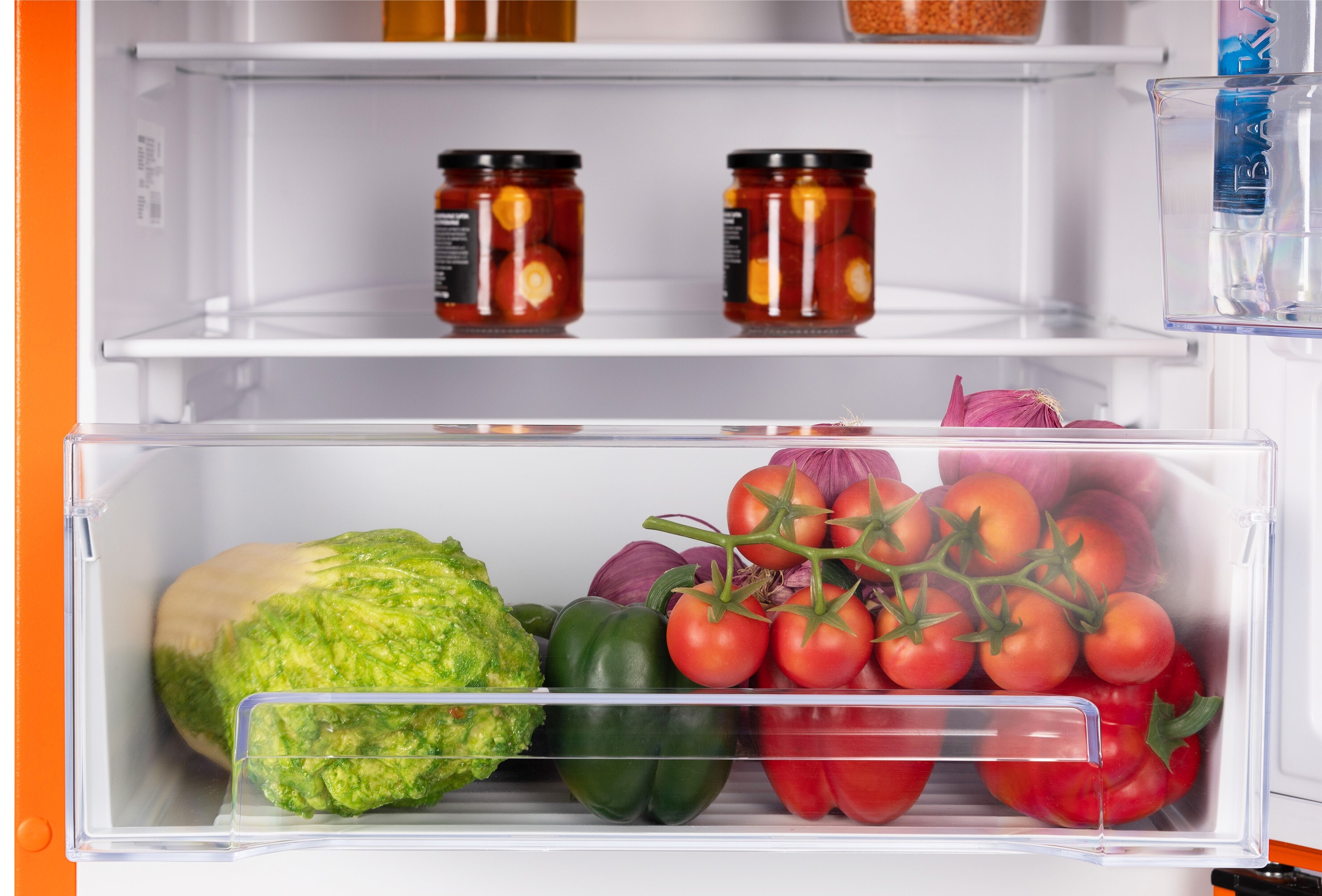 9021271 Холодильник с морозильником   Nordfrost NRB 154 Or оранжевый STDN-0008397 - Вид №9