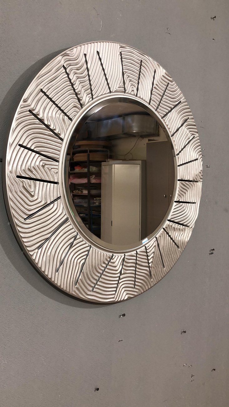 Круглое зеркало настенное серебро SUNSHINE IN SHAPE SUNSHINE 00-3860119 Серебро  - Вид №3