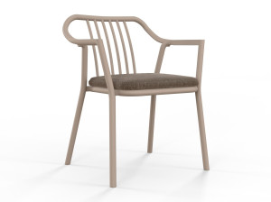 Алюминиевый садовый стул с подлокотниками