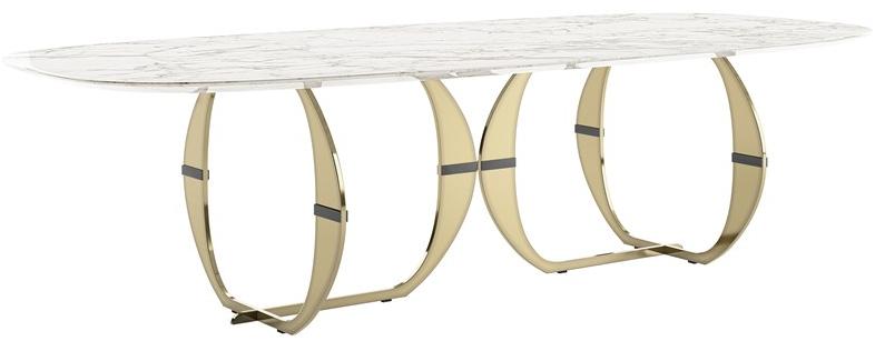 Capital Collection Овальный обеденный стол из мрамора sun-id-1381293 - Вид №3