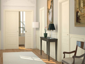 Классический стиль лакированная раздвижная дверь