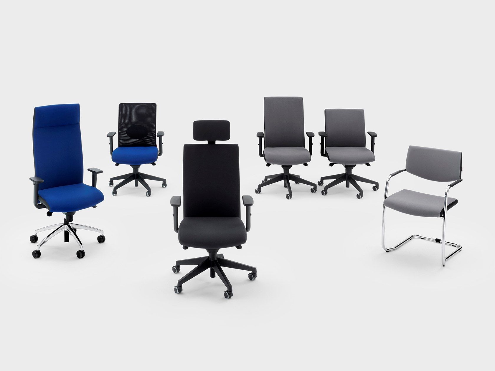 Ткань поворотный операционный офисный стул с колесами Viganò Logika ARCH-00107195