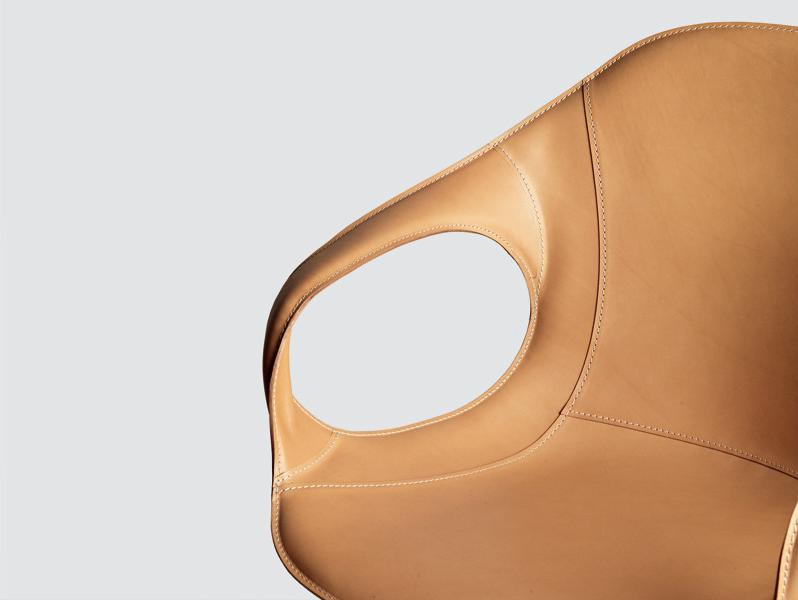 Kristalia Кожаное кресло-санки с подлокотниками Elephant sun-id-1402956 - Вид №1