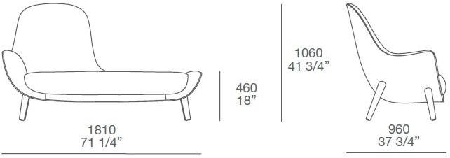 Poliform Мягкая кушетка из ткани Mad sun-id-1455474 - Вид №3